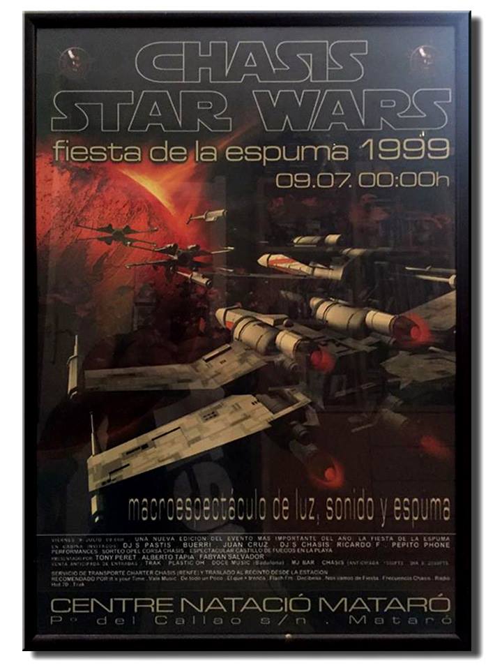 Cartel enmarcado para su sorteo.